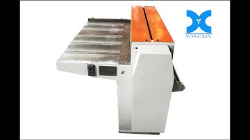 YONGXIN A001 GT1B5 single semi automatic slitter for tinplate cutting 4K video