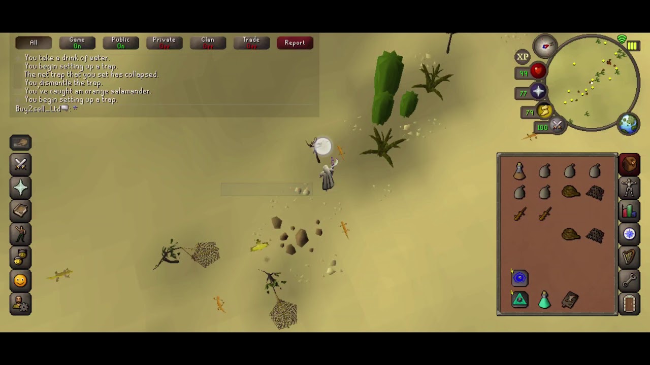 OSRS LoFi Hunter Skilling Salamander How to level up Old School