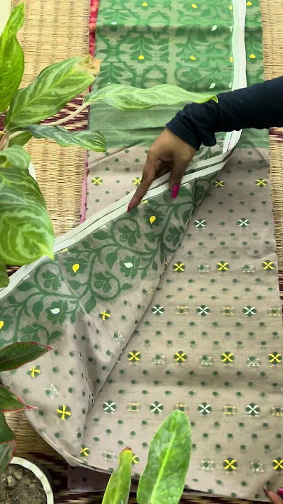 Semi Soft Bengal Weave Dhakai Jamdani Saree in Toronto, Canada 🇨🇦  #ytshorts #fashion #dhakaisaree