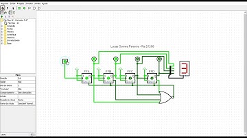 Contador Assíncrono 0-9 | Logisim