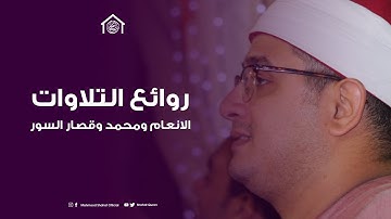 من روائع التلاوات من سورة الانعام ومحمد وقصار السور للشيخ محمود الشحات أنور