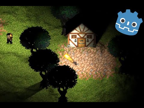 Godot: 2d light effects in my top-down adventure game (Shadow Quest)