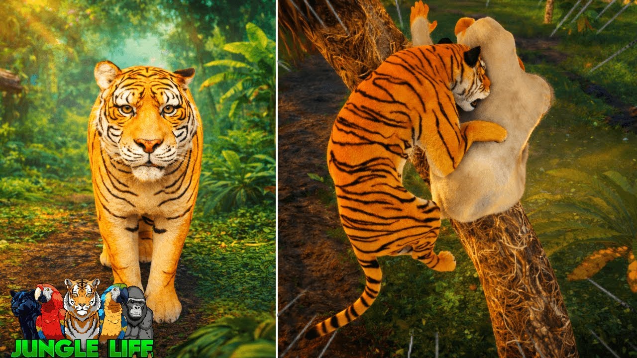 Этот ТИГР СВЕРХСИЛЬНЫЙ в ROBLOX JUNGLE LIFE