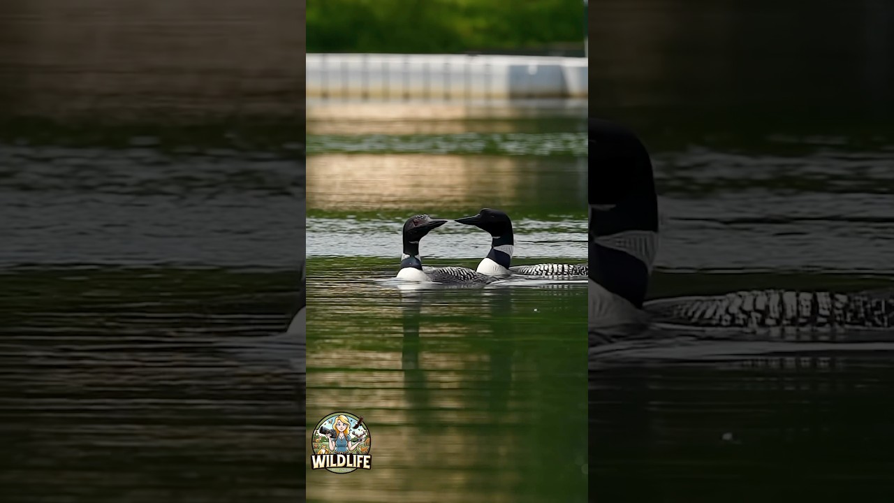 A Loon couple just cruising around 