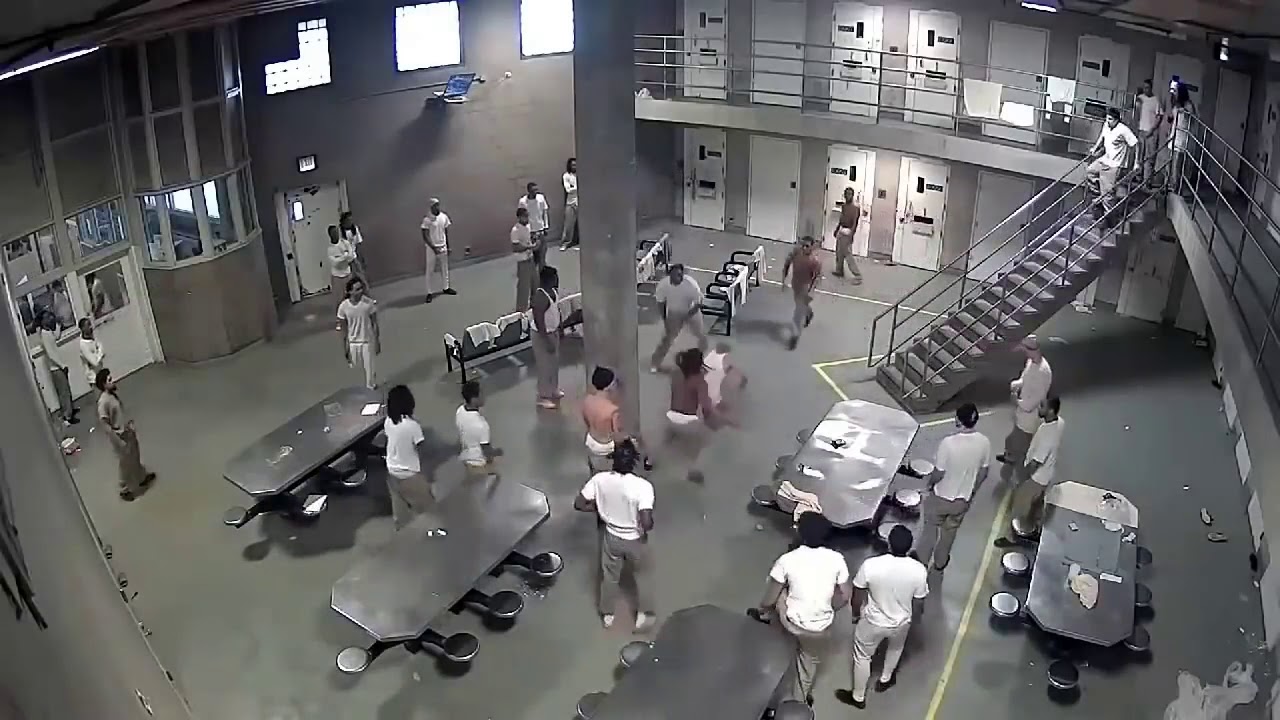 Huge Prison Fight Riot Leads To Death Caught On Camera Youtube