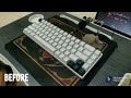 Noir N1v3 - switch lube and stabs tuning [before &amp; after]