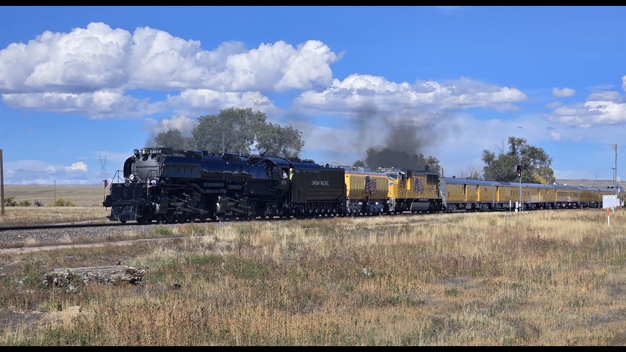 Union Pacific Bigboy with smoke deflectors (September 30th to October 1st 2025 excursion)