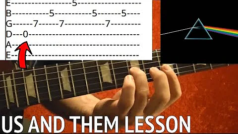 Us and Them by Pink Floyd - Guitar Lesson