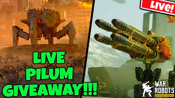 LIVE PILUM GIVEAWAY — Will You Win? | War Robots 11.6