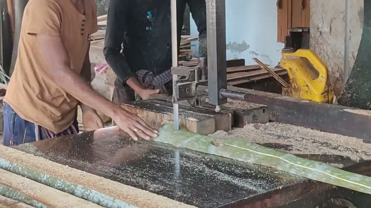 Fastest Skilled Workers Sawmill Wood Cutting Skills