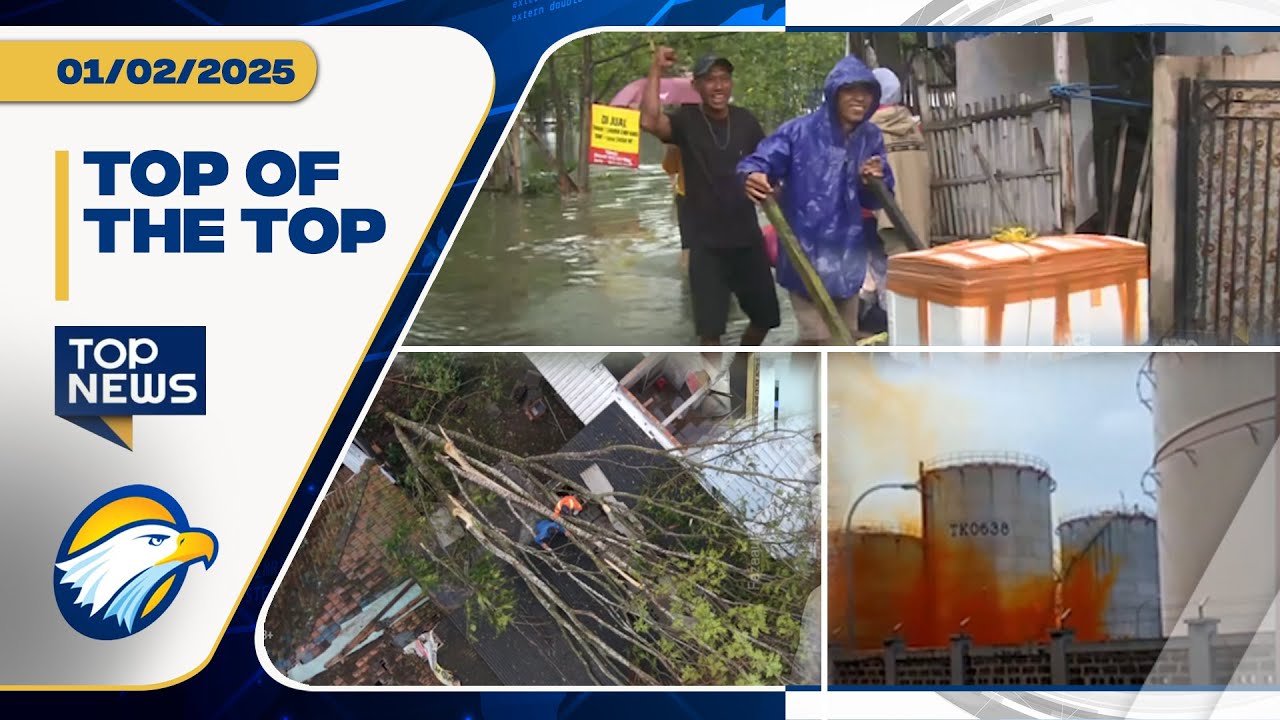 Berita Pilihan - Kawasan Marunda Masih Banjir, Asap Bahan Kimia Bocor di Cilegon