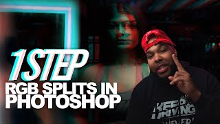 1 STEP RGB SPLIT EFFECT IN PHOTOSHOP