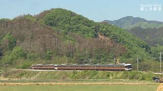 383系特急ﾜｲﾄﾞﾋﾞｭｰしなの & 211系 & E257系 & 189系あさま色 JR篠ノ井線を走行　HDV 1294