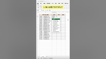 【Excel】必學 TEXTSPLIT 函數！快速分割！