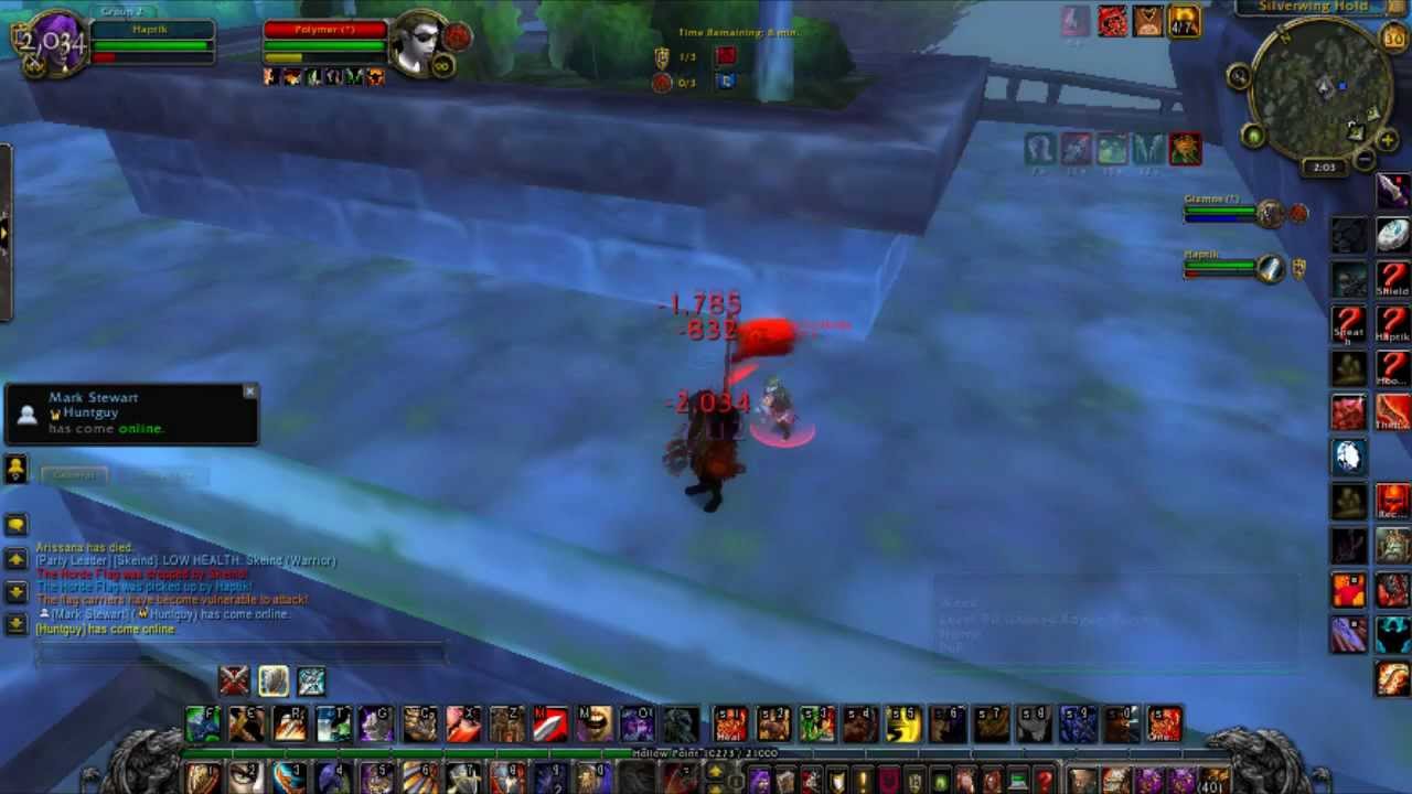 Haptik - First lvl 90 Battlegrounds!!! Protection Warrior Mists of Pandaria Gameplay/Commentary