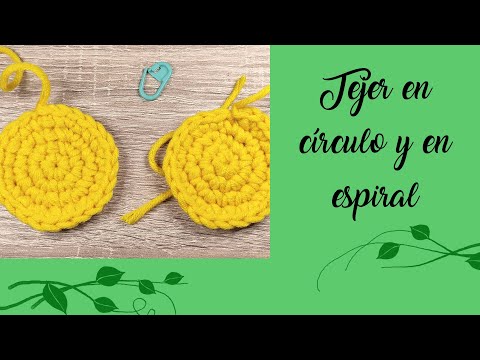 Tutorial: TEJER EN CIRCULO Y EN ESPIRAL, ¿QUÉ SIGNIFICA? (TIP CROCHETIL)
