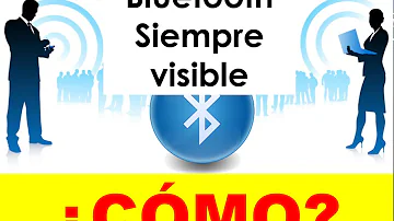 ¿Cómo hago que mi Bluetooth sea invisible?