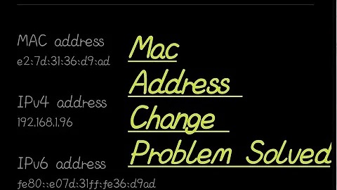 Atomatic Mobile  Mac Address  Change problem Solved ??