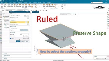 NX Modeling | #Ruled | How to use Ruled in NX | #nxtutorials | NX CAD | Cad2liv
