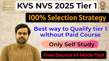 Best Strategy for KVS NVS 2025 tier 1 | Last 40 Days Strategy of KVS NVS tier 1 by MasterSetu