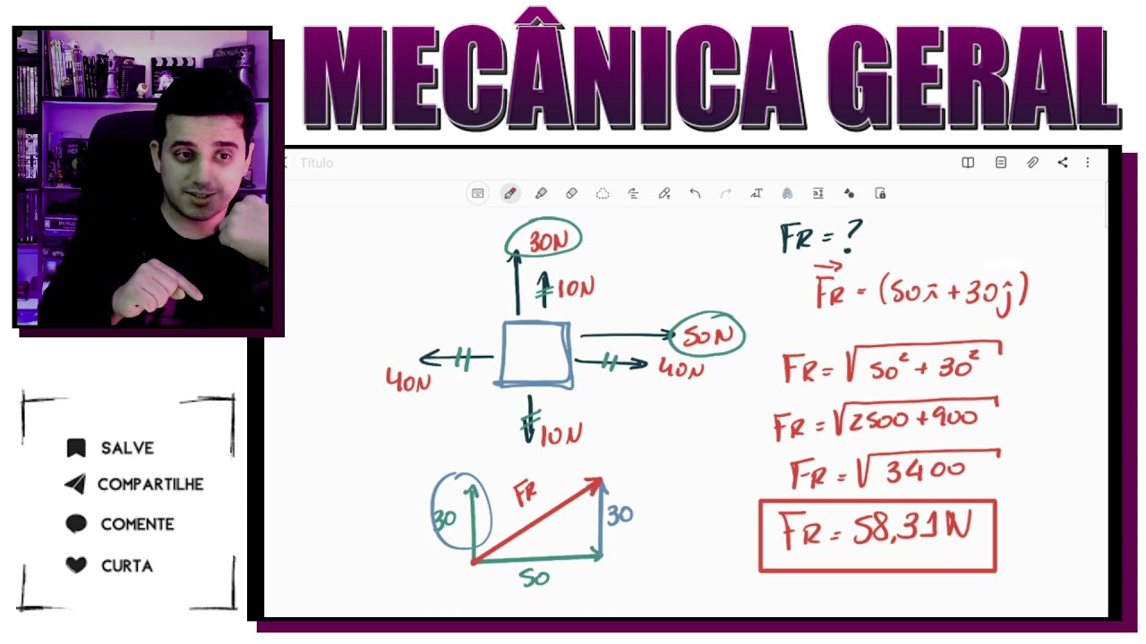 Aula 2. Decomposição de Força  - Mecânica Geral