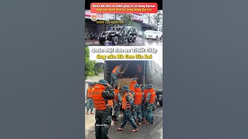 Quân Đội đưa xe Thiết Giáp vào Vùng Lũ Gia Lai  #tintuc #mưalũ #bodoi