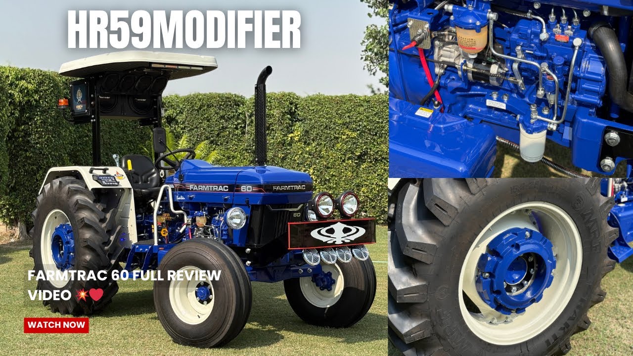 FARMTRAC 60 full detailed review video 👍🏻💥 by hr59modifier |contact-9467095444 #farmtrac60 #review