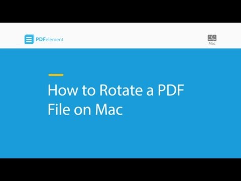 How To Rotate A Pdf File On Mac Youtube