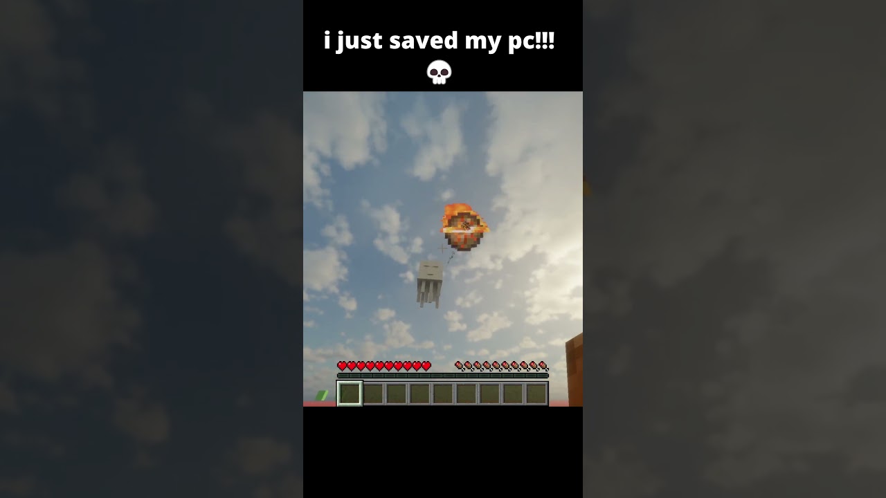 minecraft | i just saved my pc!!!