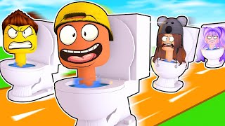 Roblox SKIBIDI TOILETTEN RENNEN gegen FANGIRLS!