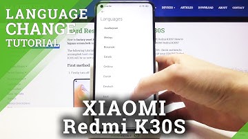 How to Change System Language in XIAOMI Redmi K30S – Set Language