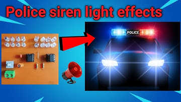 How to make POLICE siren light effects  using 555 IC  ||