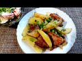 Картошечка по домашнему🥔🧅🥩.  Жареная картошка с мясом.