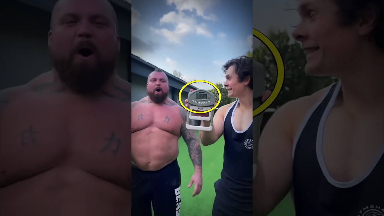 The Grip Strength Machine Wasn’t Built for Him 😳