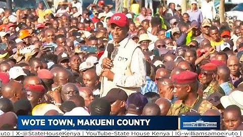 RUTO NI TUTAM" Gov Mutula Kilonzo Jr Showers Ruto with Praises in Wote,Makueni.KALONZO IN TEARS!