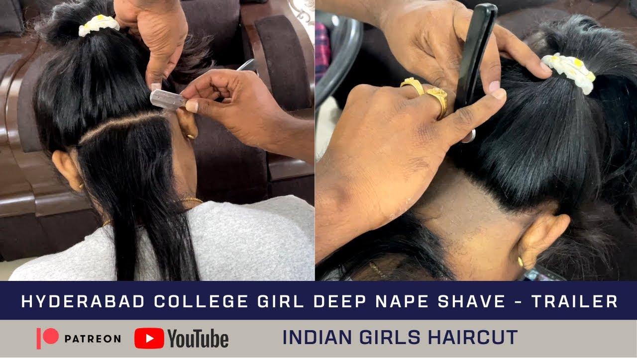 High Nape Shave | Indian women headshave | undercut hairstyles | Forced Haircut | 