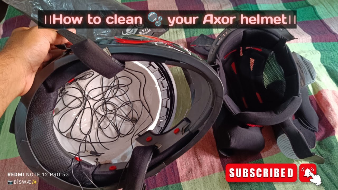 How to clean your Axor venomous helmet 