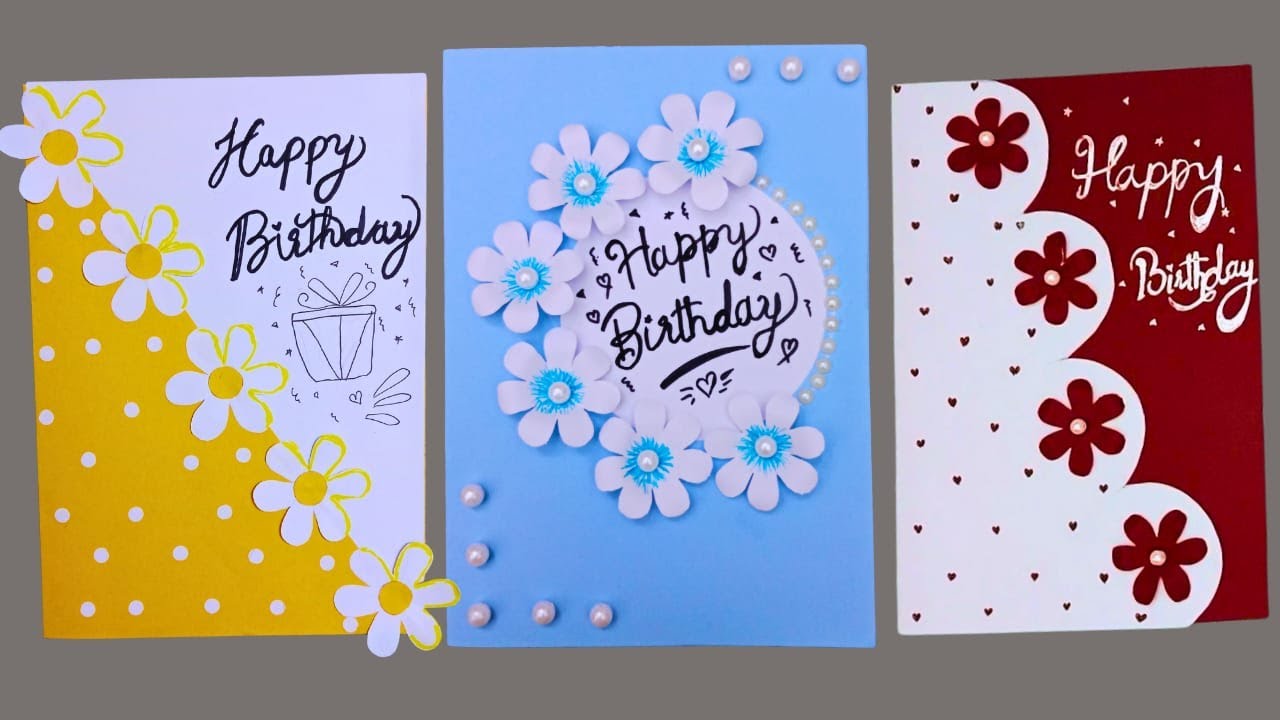 How to Make a Stunning Happy Birthday Card at Home | Easy DIY Card Idea