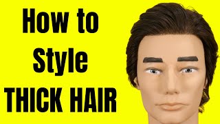 How to Style Thick Hair - TheSalonGuy screenshot 5