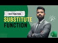 How to Replace Specific Text in Excel? | SUBSTITUTE Function Formula (Hindi)
