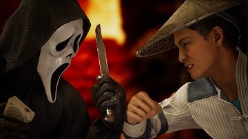 Mortal Kombat 1 - Ghostface vs Raiden | All Intro/Interaction Dialogues