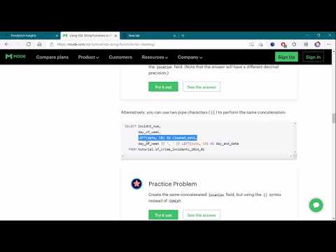 Using SQL String Functions to Clean Data @Mode