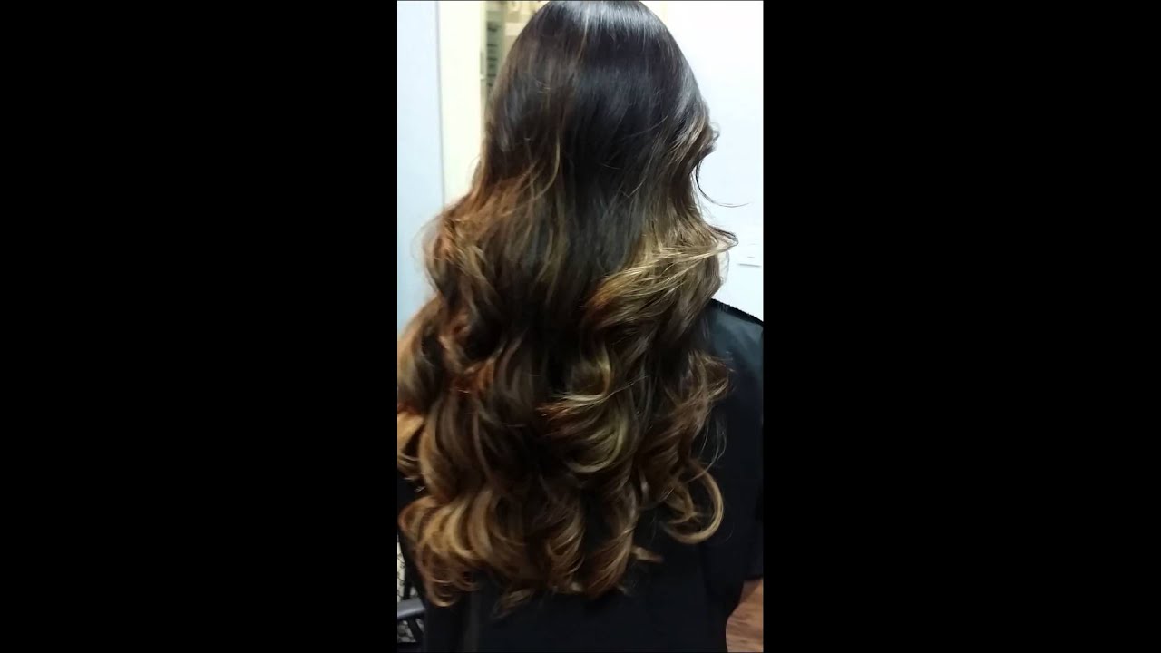 Caramel Balayage Hair Color - YouTube