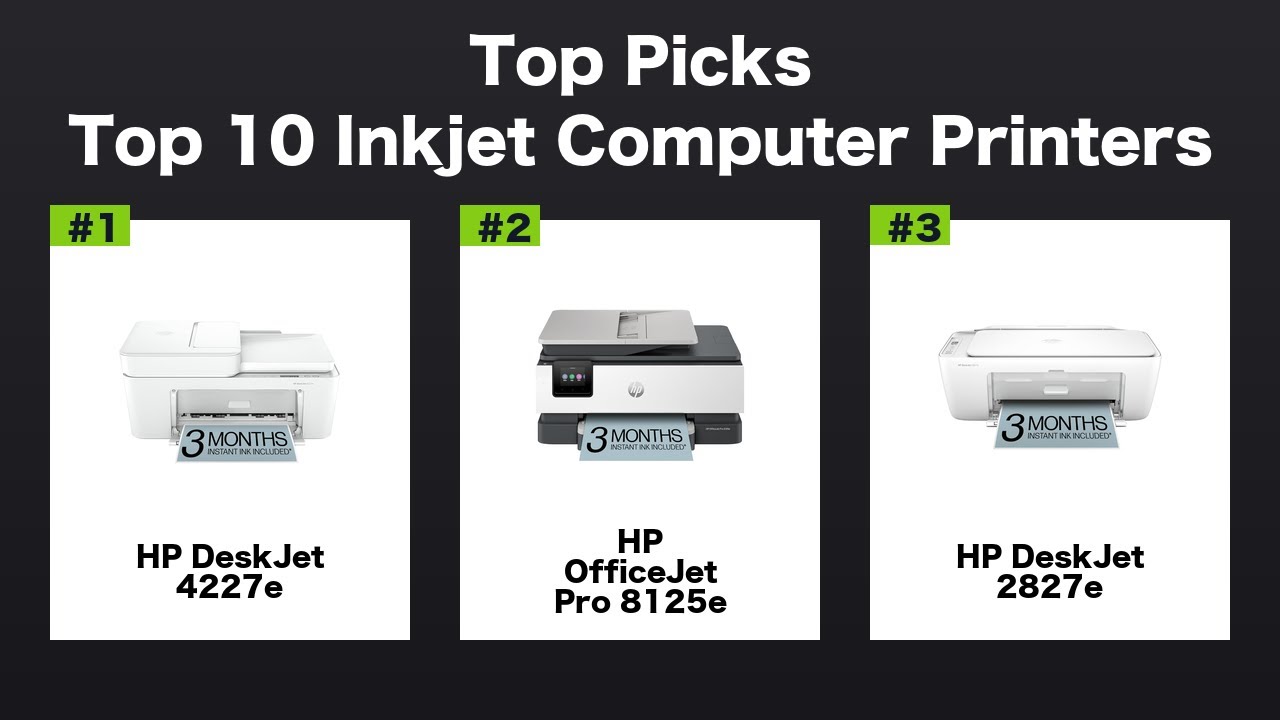 10 Best Inkjet Computer Printers You Need in 2025 - YouTube