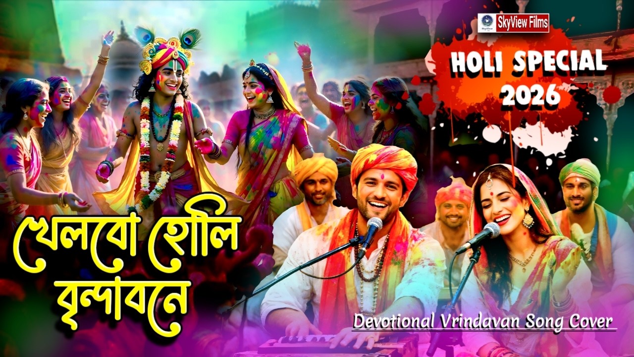খেলবো হোলি বৃন্দাবনে||Holi Special 2026||রাধা কৃষ্ণ ভজন||Devotional Song Bengali Cover||Khelbo holi