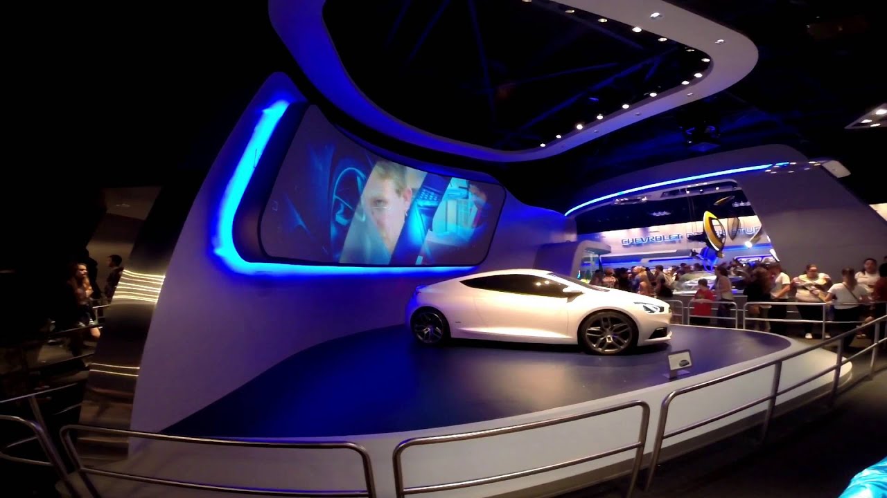 Test Track POV in the Rain at Night at Walt Disney World EPCOT GoPro HD
