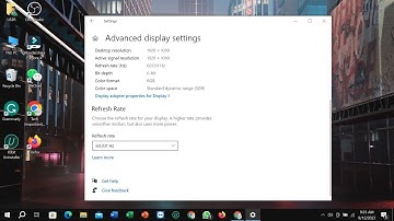 How to Change Display Refresh Rate on Windows 10 (PC/Laptop)