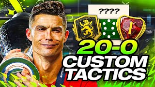 20-0 RANK 1 CUSTOM TACTICS & FORMATIONS!  FC 24 Ultimate Team