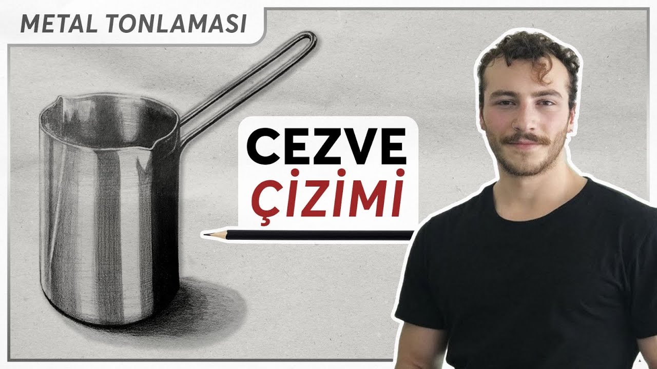 Metal Tonlaması, Cezve Çizimi, Basit Çizim, Çizime Başlangıç