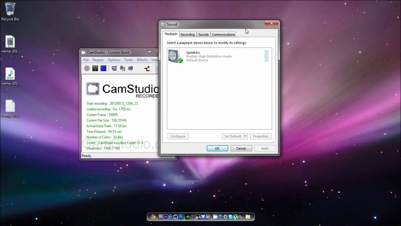 download camstudio 무손실 코덱 1.4